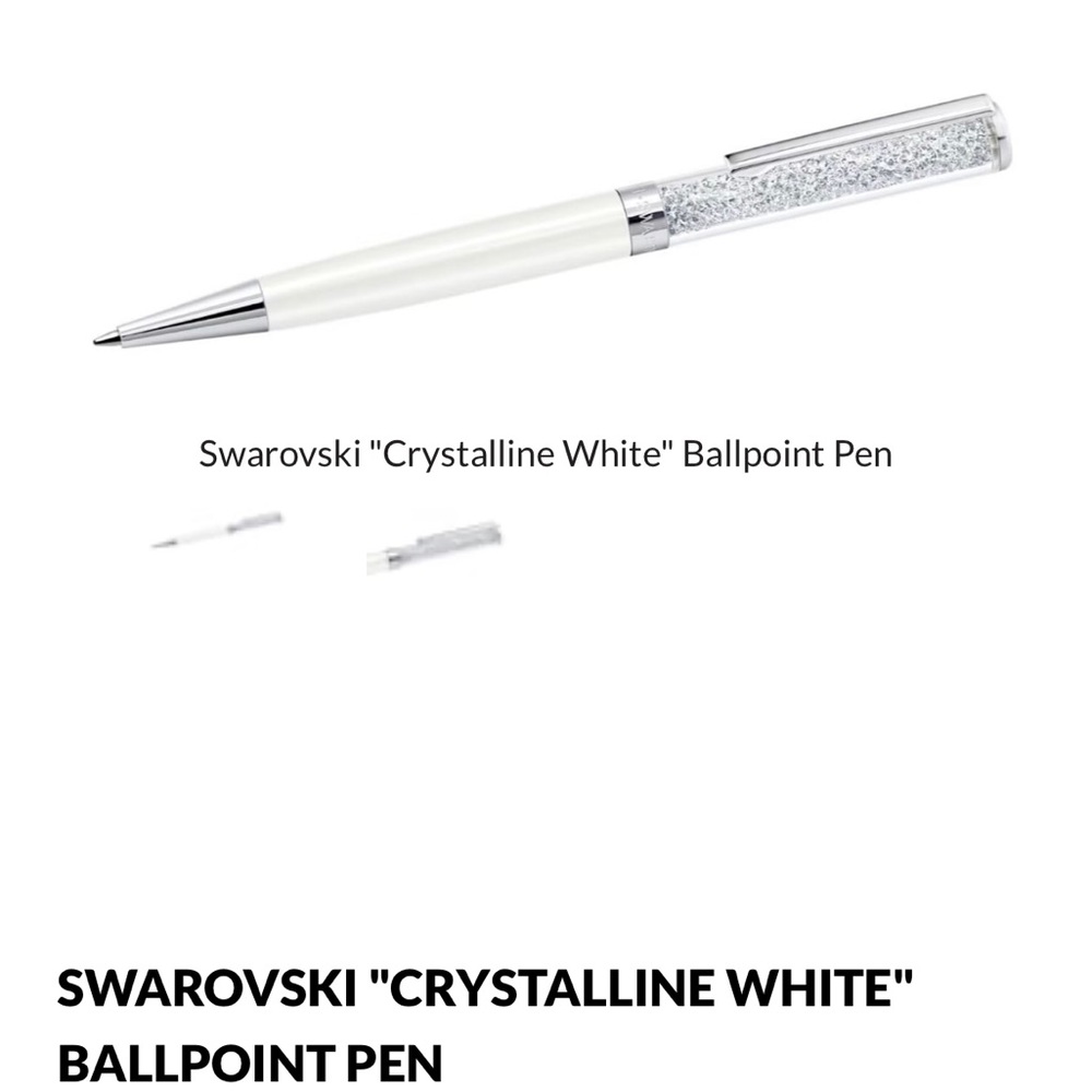 SWAROVSKI "CRYSTALLINE WHITE" BALLPOINT PEN